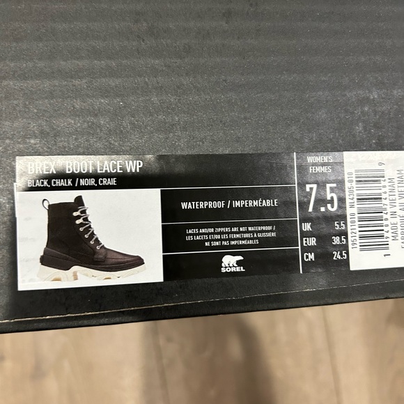⬇️PRICE⬇️ SOREL • Black Brex Boot Lace WP • 7.5 - Picture 13 of 14